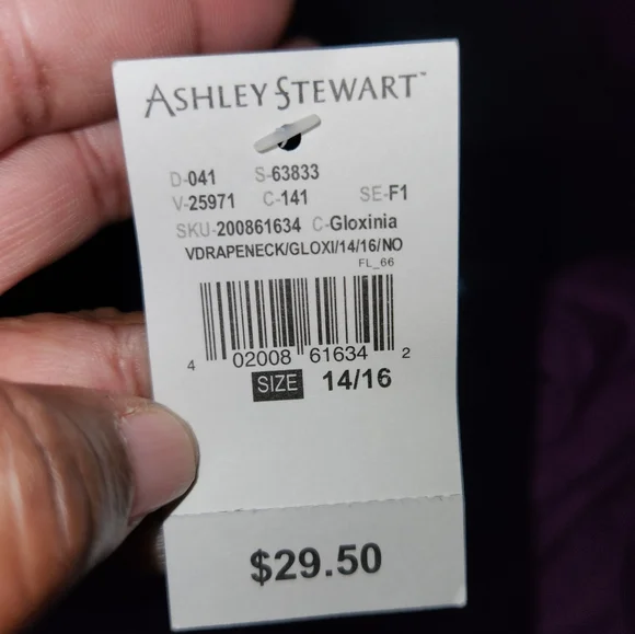 NWT Ashley Stewart long sleeve dress - Picture 9 of 11